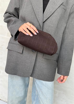 Small Rosalia clutch Chocolate Lace Pico 